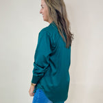 Satin Romance Button - Front Blouse - Jessi Jayne Boutique