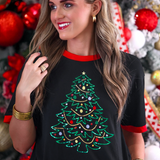 PREORDER- Embellished Christmas Tree Tee