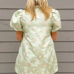 Sage Vienna Floral Jacquard Dress - Jessi Jayne Boutique