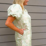 Sage Vienna Floral Jacquard Dress - Jessi Jayne Boutique