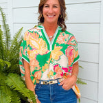 Tropic Pop Print Statement Top - Jessi Jayne Boutique