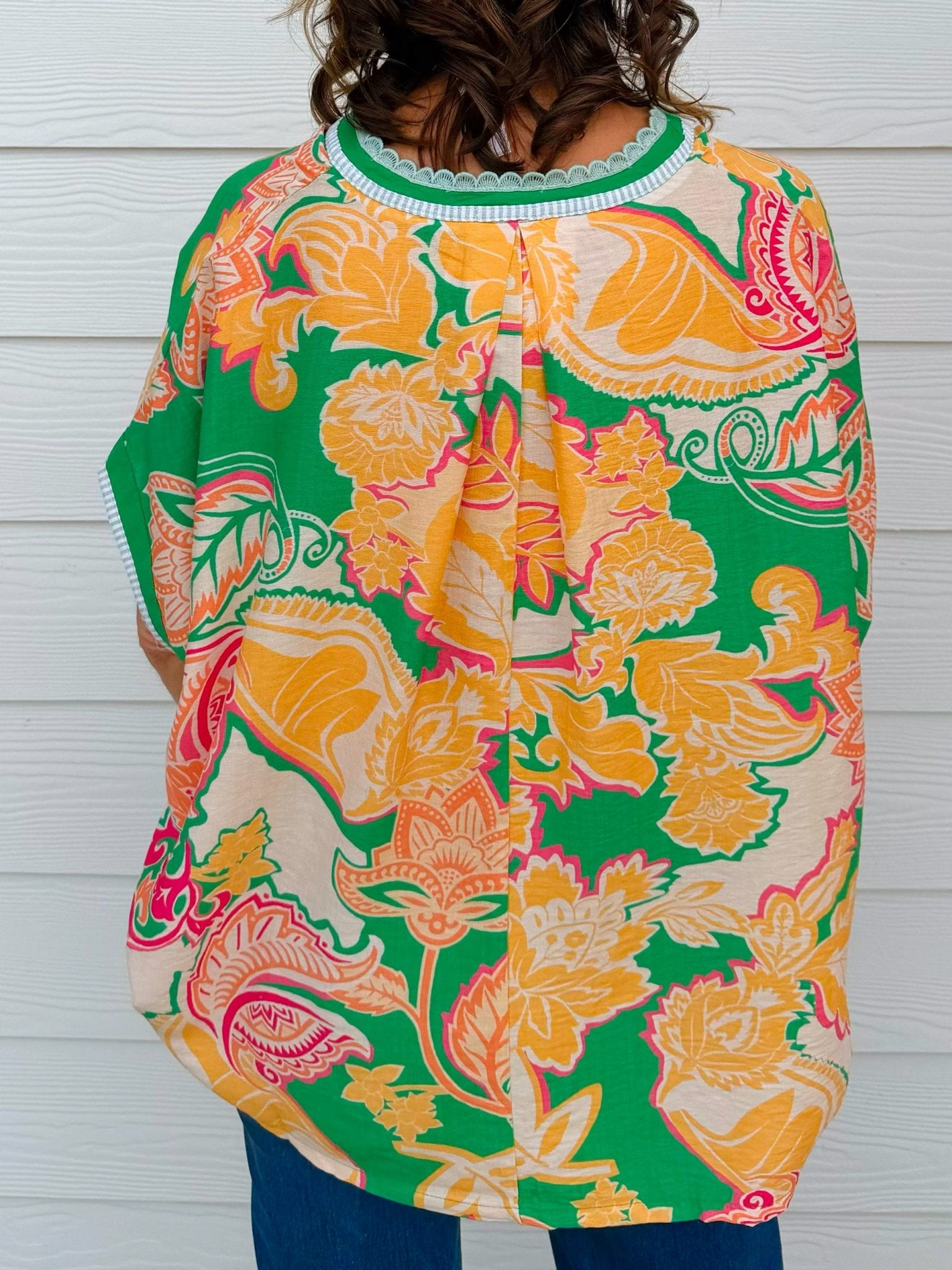 Tropic Pop Print Statement Top - Jessi Jayne Boutique