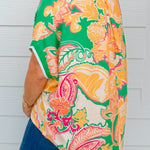 Tropic Pop Print Statement Top - Jessi Jayne Boutique