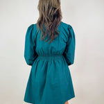 Olive & Ivory Ruffle Trim Poplin Dress - Jessi Jayne Boutique