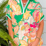 Tropic Pop Print Statement Top - Jessi Jayne Boutique