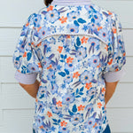 Lavender Garden Contrast Blouse - Jessi Jayne Boutique