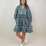 Prairie Story Tie Neck Babydoll Dress - Jessi Jayne Boutique