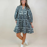 Prairie Story Tie Neck Babydoll Dress - Jessi Jayne Boutique
