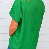 Feel Good Favorite Green Blouse - Jessi Jayne Boutique