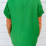Feel Good Favorite Green Blouse - Jessi Jayne Boutique