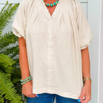 Soft Breeze Linen Top - Jessi Jayne Boutique