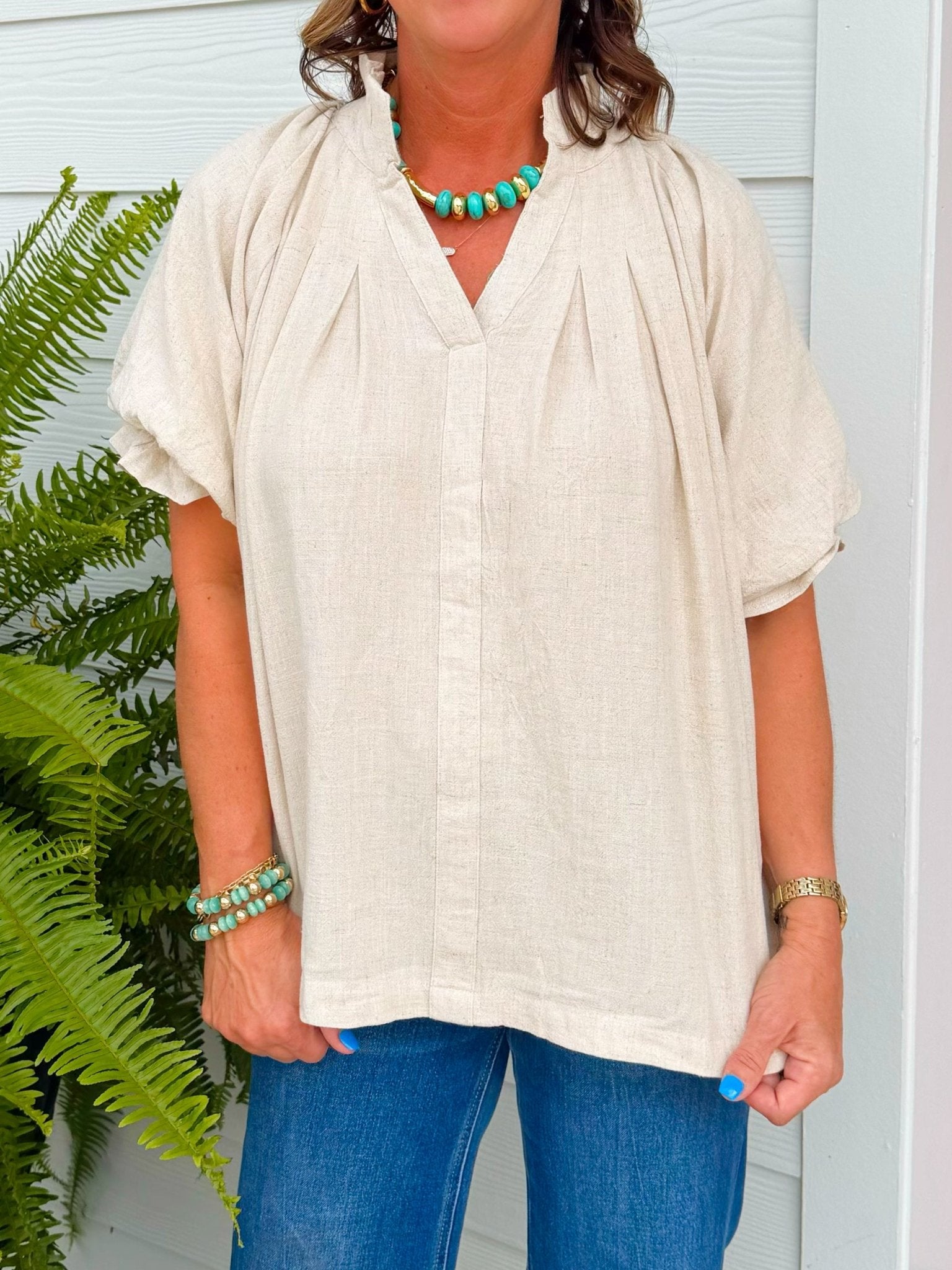 Soft Breeze Linen Top - Jessi Jayne Boutique