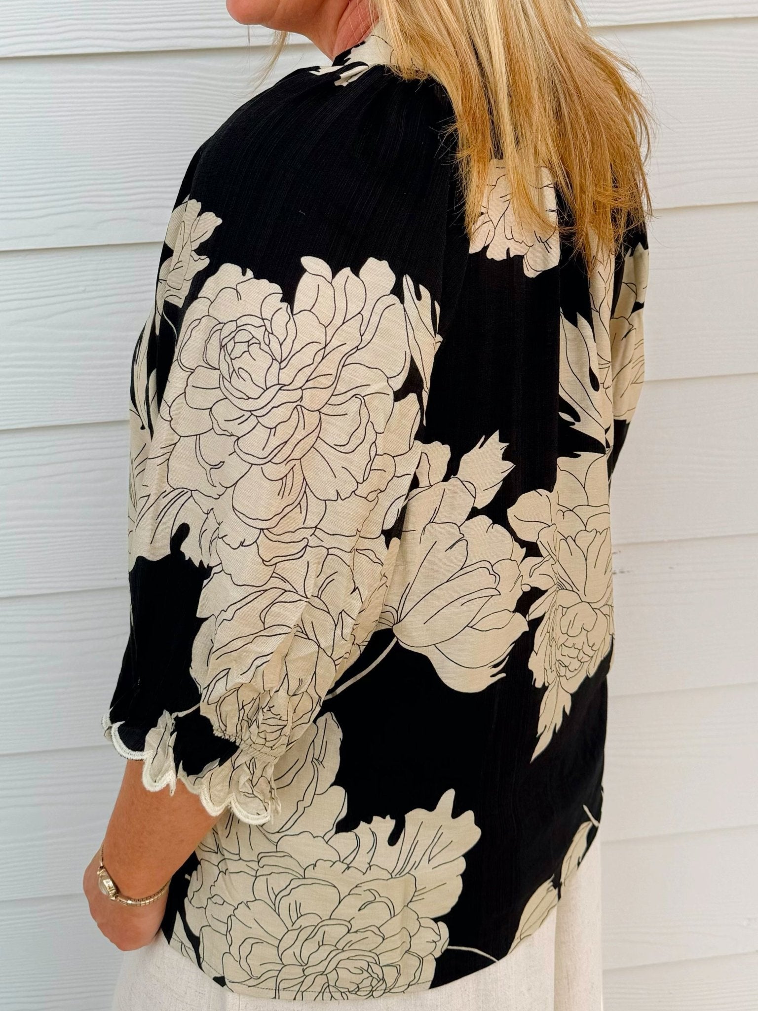 Moonlight Floral Blouse - Jessi Jayne Boutique