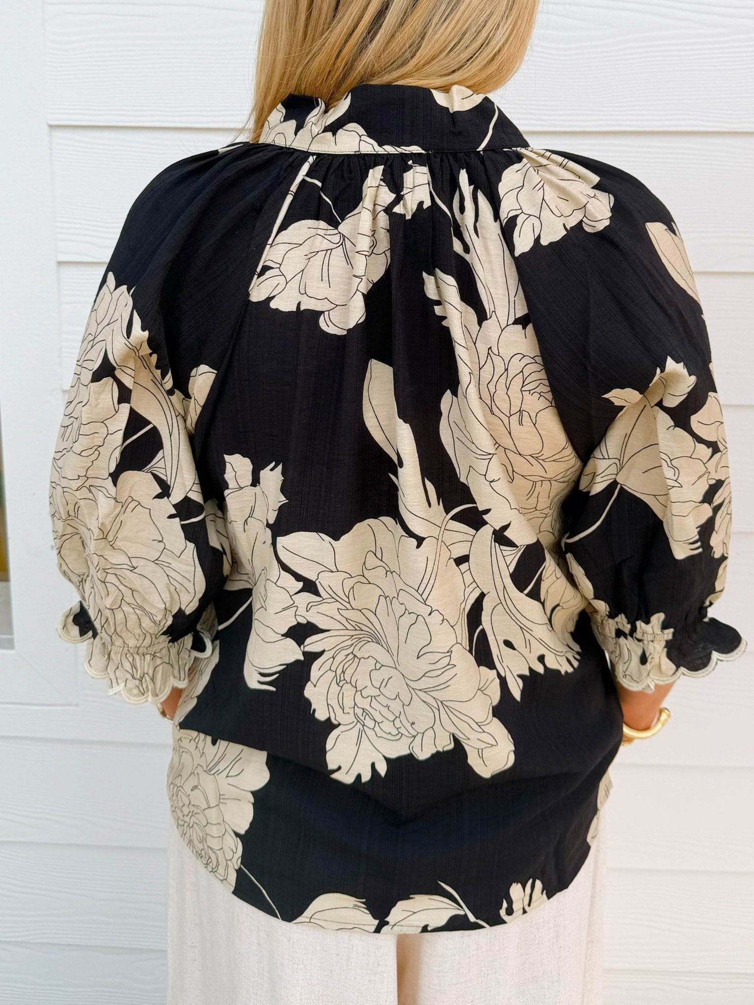 Moonlight Floral Blouse - Jessi Jayne Boutique
