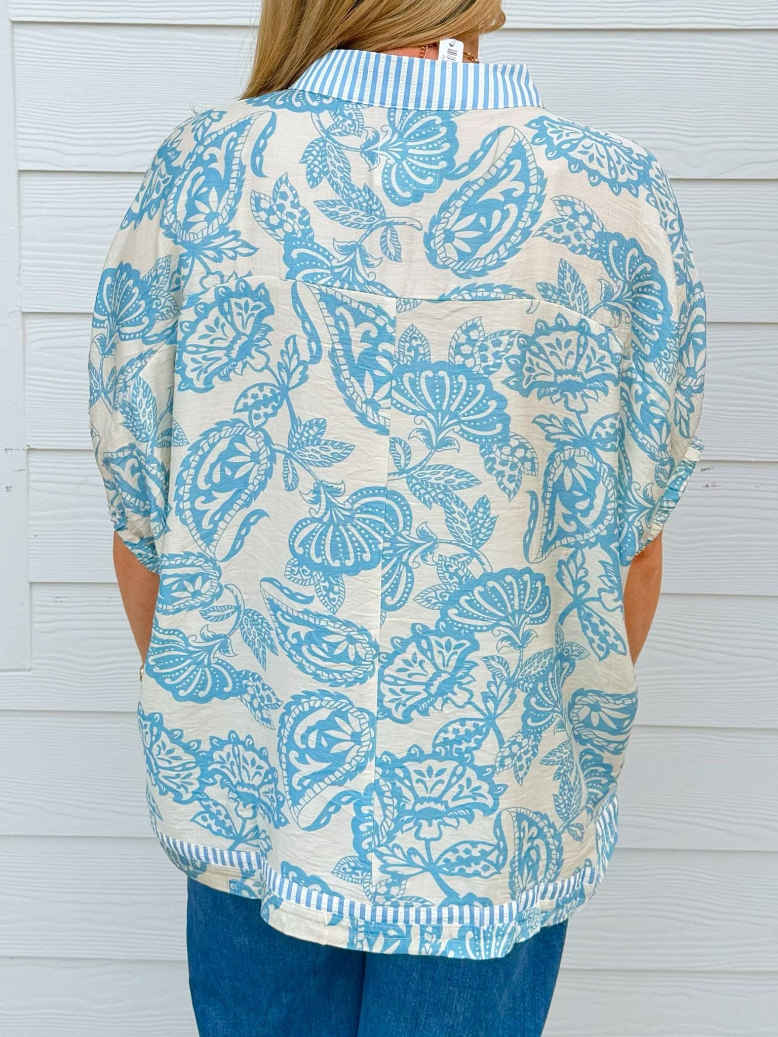 Misty Harbor Print Top - Jessi Jayne Boutique