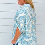 Misty Harbor Print Top - Jessi Jayne Boutique
