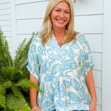 Misty Harbor Print Top - Jessi Jayne Boutique