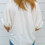 Easy Days Contrast V - Neck Top - Jessi Jayne Boutique