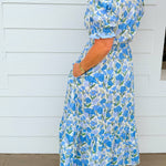 Bloom and Breeze Floral Midi Dress - Jessi Jayne Boutique