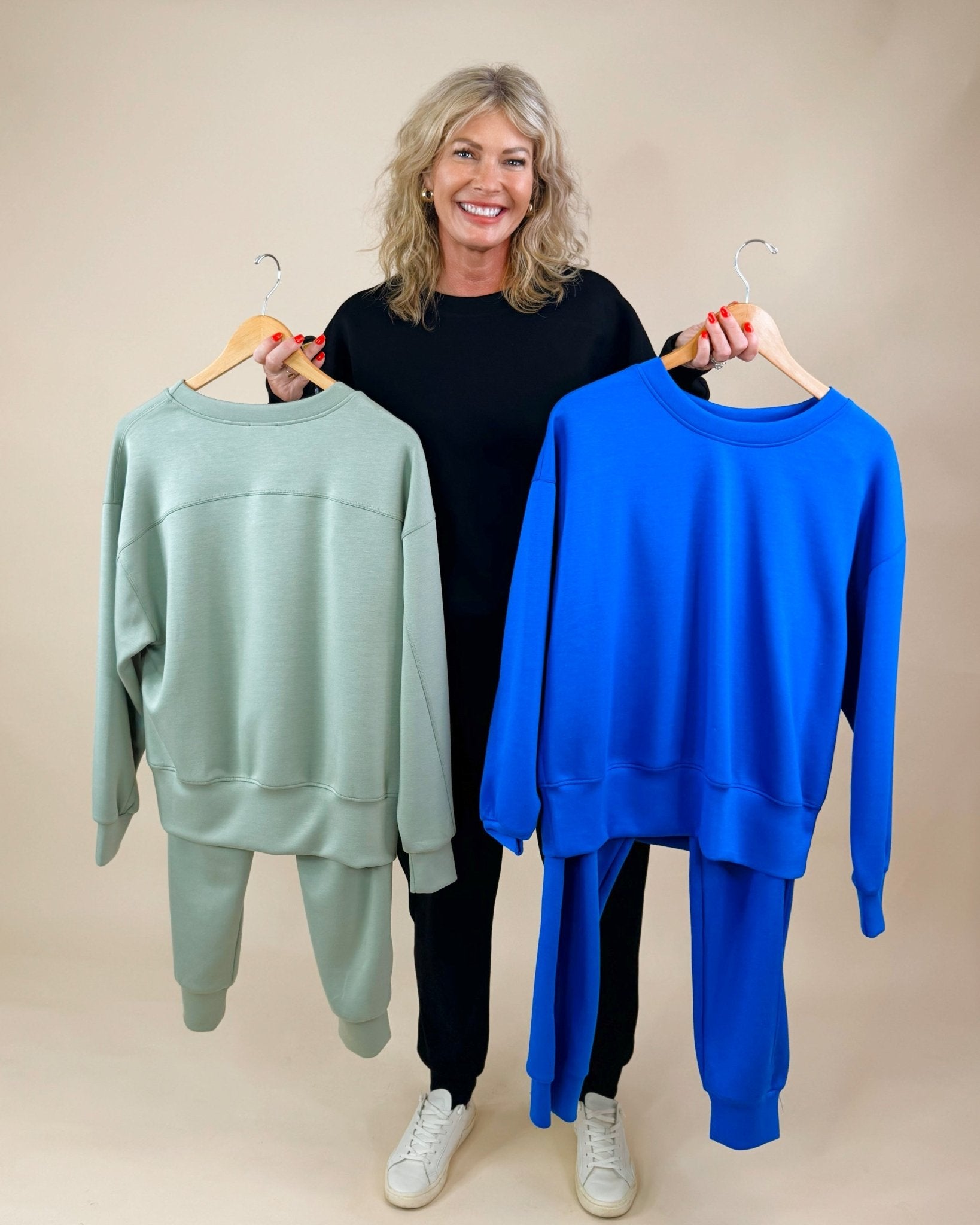 Butter Soft Crew neck Scuba Sweatshirt And Jogger Set - Jessi Jayne Boutique