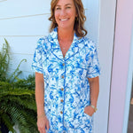 Blue Jungle Lounge Set - Jessi Jayne Boutique