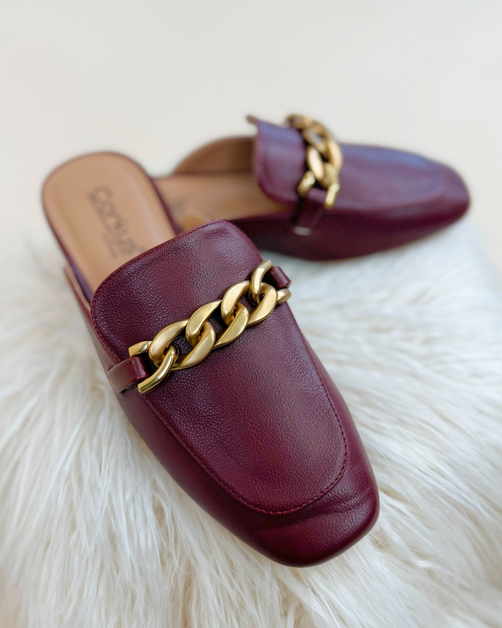 Corky Keepsake Burgundy Faux Leather Mules - Jessi Jayne Boutique