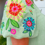 Garden Gleam Embroidered Dress - Jessi Jayne Boutique