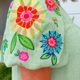 Garden Gleam Embroidered Dress - Jessi Jayne Boutique