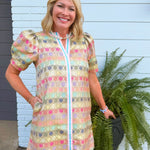 Sweet Magnolia Jacquard Dress - Jessi Jayne Boutique