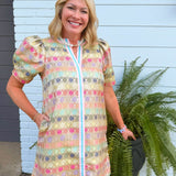 Sweet Magnolia Jacquard Dress - Jessi Jayne Boutique