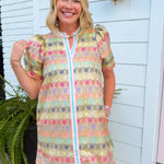 Sweet Magnolia Jacquard Dress - Jessi Jayne Boutique