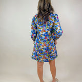 Wildflower Mosaic Poplin Dress - Jessi Jayne Boutique