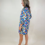 Wildflower Mosaic Poplin Dress - Jessi Jayne Boutique
