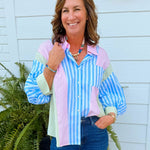 Candy Stripe Daydream Top - Jessi Jayne Boutique