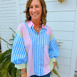 Candy Stripe Daydream Top - Jessi Jayne Boutique