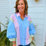 Candy Stripe Daydream Top - Jessi Jayne Boutique