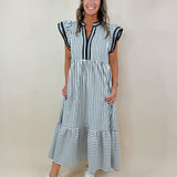 French Market Midi Dress - Jessi Jayne Boutique