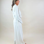 Tailored Elegance Cropped Blazer Wide - Leg Pants Set - Jessi Jayne Boutique