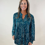 Emerald Vine Blouse - Jessi Jayne Boutique