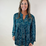 Emerald Vine Blouse - Jessi Jayne Boutique