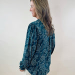 Emerald Vine Blouse - Jessi Jayne Boutique