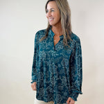 Emerald Vine Blouse - Jessi Jayne Boutique