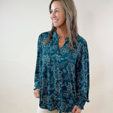 Emerald Vine Blouse - Jessi Jayne Boutique