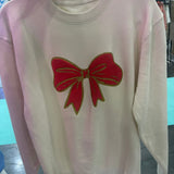 Christmas Bows Sand Sweatshirt - Jessi Jayne Boutique
