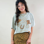 Cowboy Trail Puff Graphic Tee - Jessi Jayne Boutique