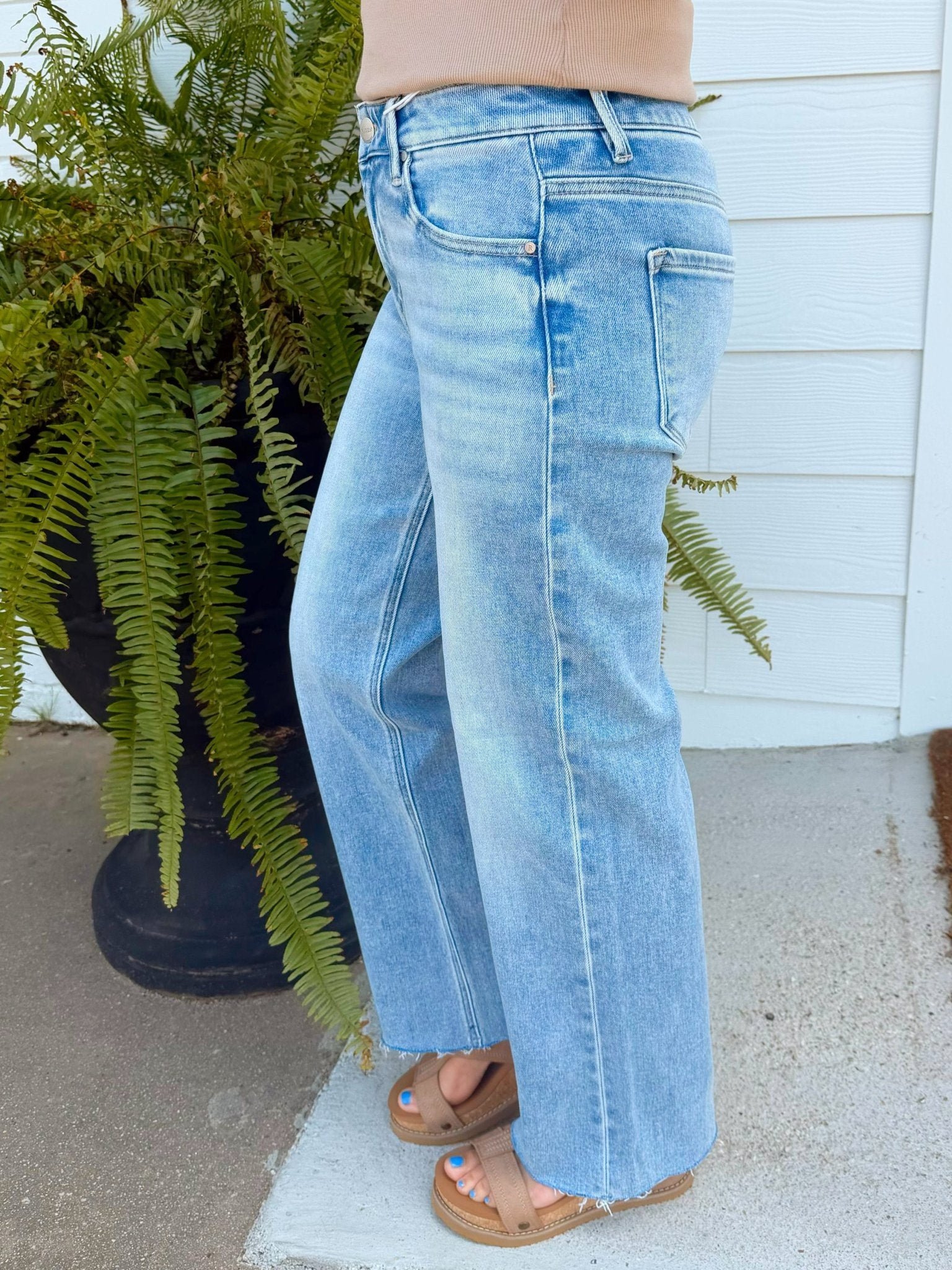 Risen Blue Skies Straight Jean - Jessi Jayne Boutique