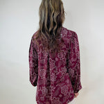 Wine & Whisper Floral Blouse - Jessi Jayne Boutique