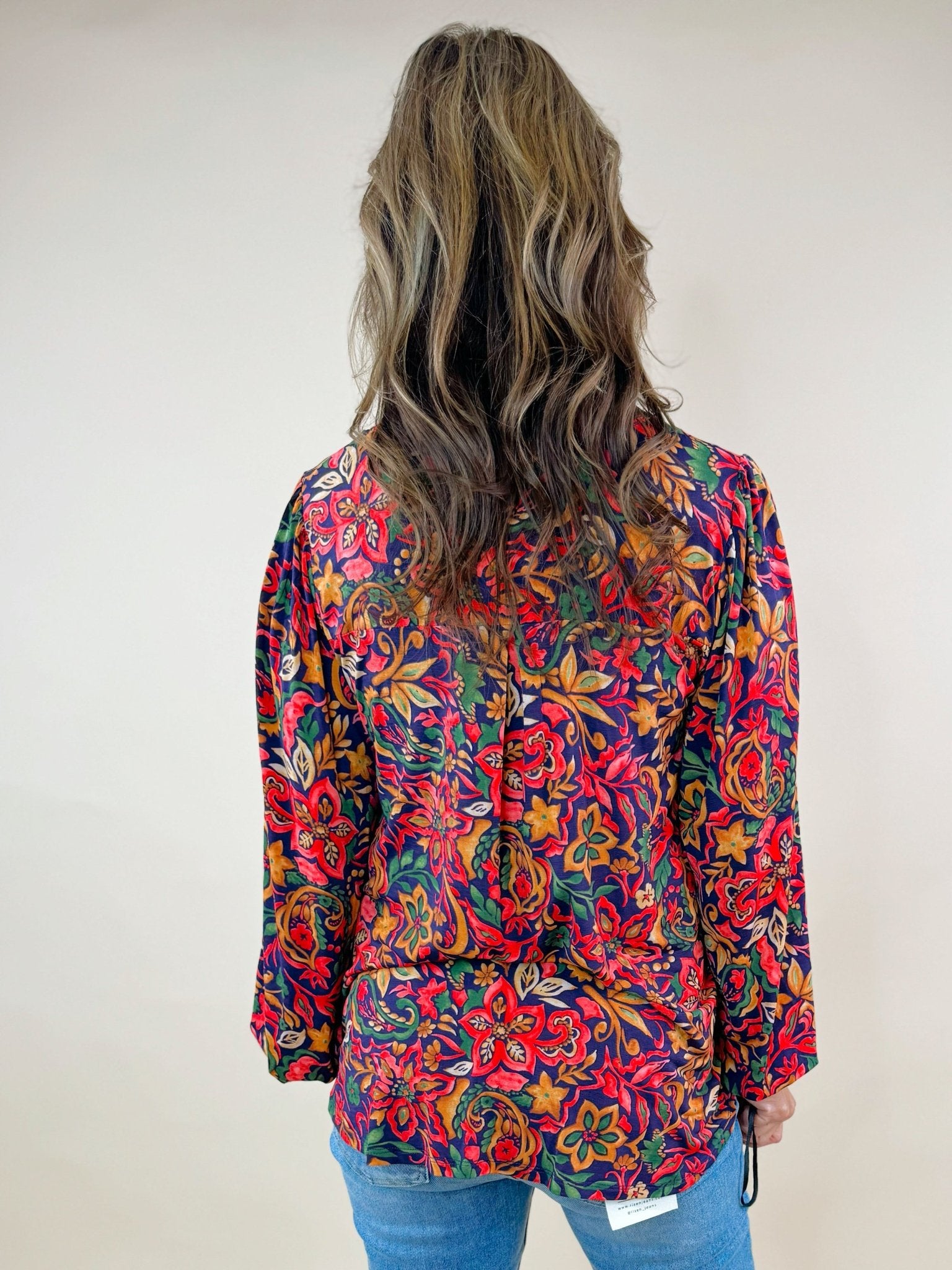 Garden Views Floral Blouse - Jessi Jayne Boutique