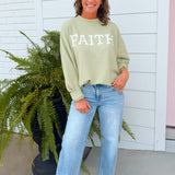 Faith Cloud Knit Sweatshirt