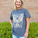 World Tour Bleach Splatter Graphic Tee - Jessi Jayne Boutique